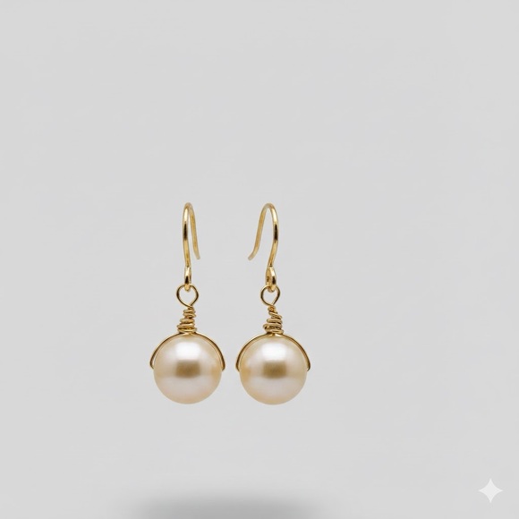 Thea Sophia Design Jewelry - Elegant Edison Freshwater Pearl Drop Earrings